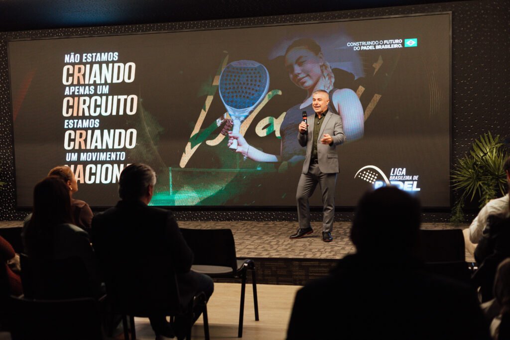 Apresentação da Liga Brasileira de Padel no Terraço 414